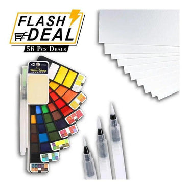 56 Pieces Watercolor Deal The Stationers